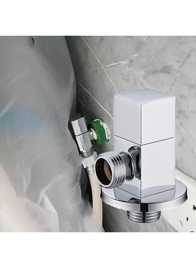 Square angle valve – chrome - Image 1